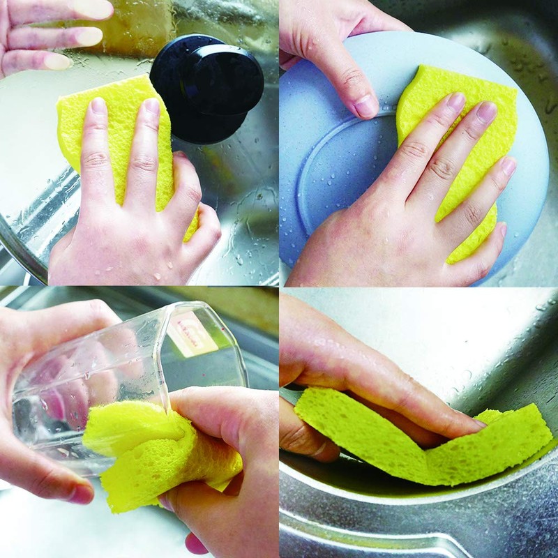 Sponges for Dishes, Kitchen Sponge in Bulk, Bathroom Sponges, 24