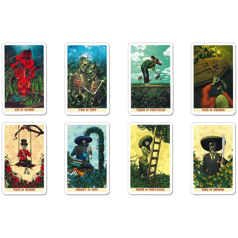 Tarot Cards, Mini Size, Divination Telling, 78 Cards, Miniature, Santa