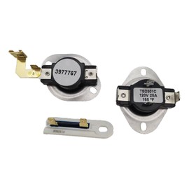 3387134 Cycling Thermostat 3392519 Dryer Thermal Fuse and 3977767 High-Limit Thermostat Kit