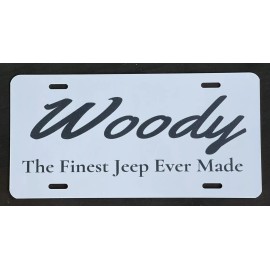 Jeep Grand Wagoneer License Plate “Woody”