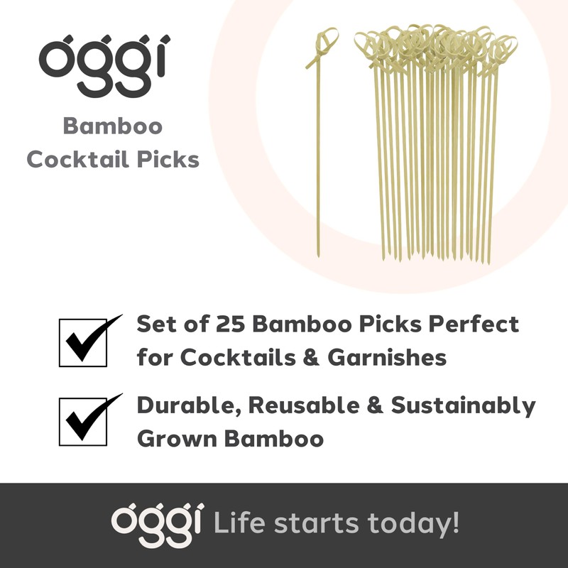 Oggi Picks, Bamboo, Cocktail Sticks (7683.)