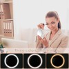LSCSJUNS 30X Magnifying Mirror with Light 360° Rotating Lighted Makeup