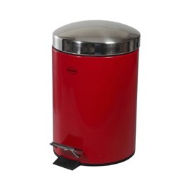 Cabanaz Pedal BIN 3L RD, Metal, Red, 17 x 17 x 26 cm