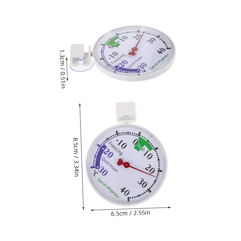 Mobestech Temperature Refrigerator Freezer Dial Thermometer Reusable Low Temperature Monitoring