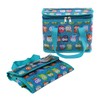 TEAMOOK Lunch Bag Insulated Lunch Box Cool Bag Blue Floral