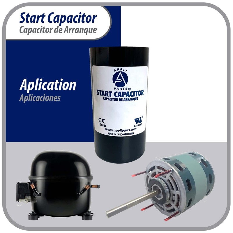 Appli Parts Motor Start Capacitor 270-324 Mfd (microfarads) uF 330