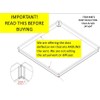 Clear Ceiling DUST Deflector for 2'X2' Ceiling AIR DIFFUSERS-2 Pack