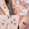 3D Dimensional Color Festival Temporary Tattoo Sticker Decal - 10 Sheet Set Set 2ea