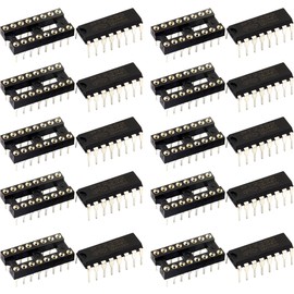 for PT2399 Echo Processor IC DIP-16 Audio Digital Delay Reverberation Integrated Circuit with 16 Pin DiP IC Socket Round Hole (Pack of 10pcs)