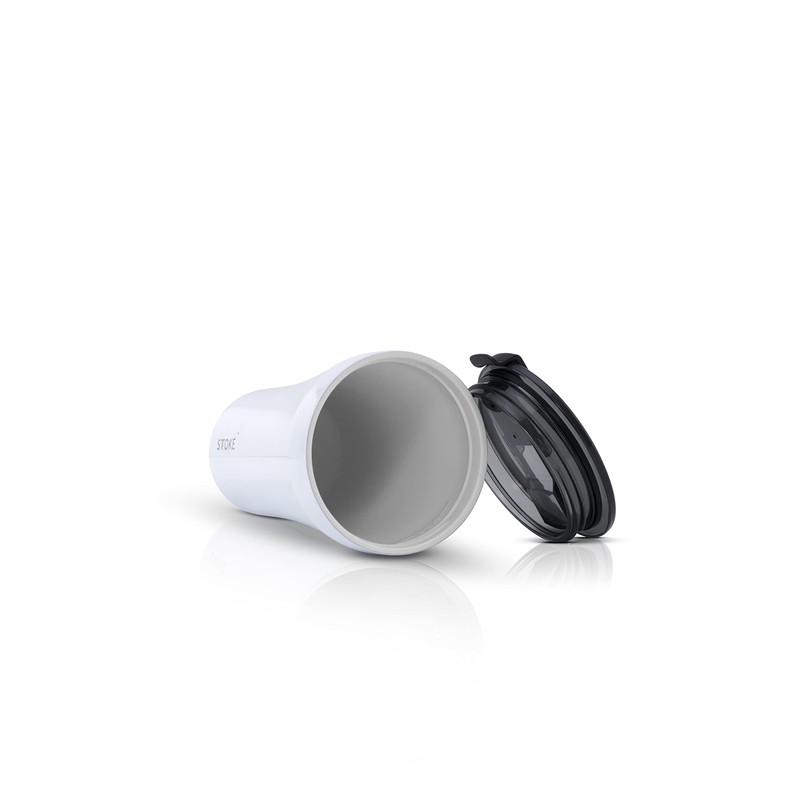 Sttoke Leakproof Ceramic Reusable Coffee Cup 12 oz - Angel