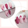 24 Pcs Pink Press on Nails Short Almond,MINGCHUN Summer Fake