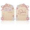 Baby Announcement Sign, Wooden Hello World Newborn Welcome Sign