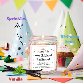 Homsolver 16th 17 18th Birthday Gifts for Girls, Birthday Gifts for 16 17 18 Year Old Girls, High School Graduation Gift for Teens Girls 16-18, (Vanilla Birthday Cake Scent with Sprinkles)