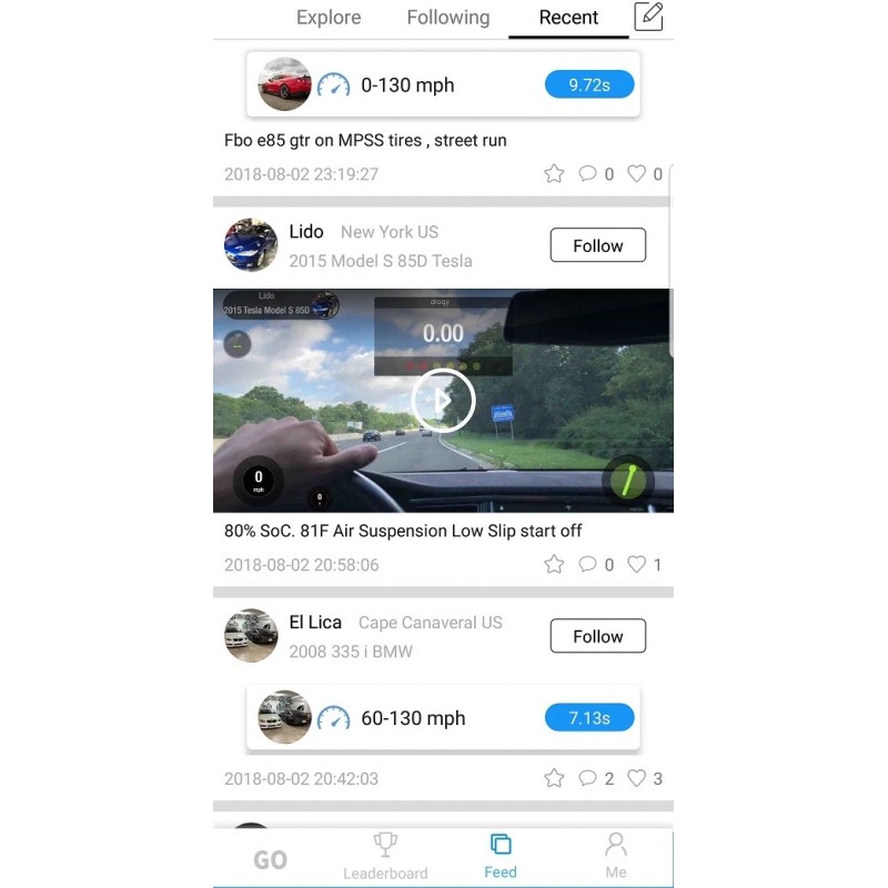 Dragy New Dragy 2.0 DRG70-C performance GPS based vehicle speed