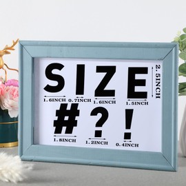 232 Pcs 24 Sheets Large Letter Stickers 2.5 Inch Alphabet Letter Stickers Self Adhesive Letters Stickers for Bulletin Board Classroom Mailbox Window Door Home Decor (Black)