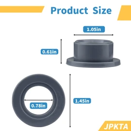 8 Pack WD12X26146 Dishwasher Wheels Lower Rack Replacement Part by JPKTA Compatible with GE Dishwasher Lower Dishrack Roller - Repalces AP6989036 WD12X10435 4959000