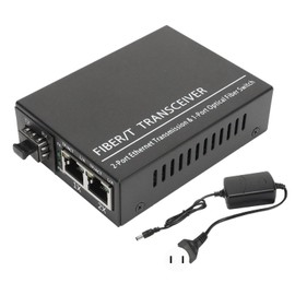 Fiber Transceiver 100M SFP to RJ45 Multifunctional Compatibility Optical Media Converter 100‑240V