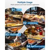 ZeroPone 4 Pack Full Size Hotel Pans with Lids, 2.5"