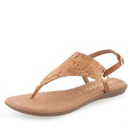 Aerosoles Women's Conclusion Flat Sandal, Cork Combo, 9
