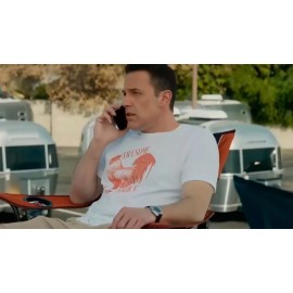 Tultex Awesome Sauce T-Shirt As Seen Worn by Ben Afflek Funny Chicken Shirt Rooster Tee - White, Mens - XLarge