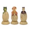 3PCS Cute Hatching Growing Dinosaur Eggs Model with Base for
