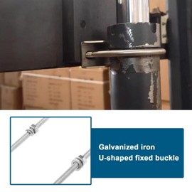 3 Sets Clamp Set, Jaw Block, Aerial Pole, U Bolt, Spring Washer, Iron, Galvanised, Antenna, Mast, Pliers, Mounting Accessories