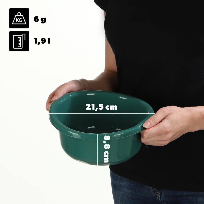 KADAX Plastic Bowl, Washing Up Bowl in Various Sizes and