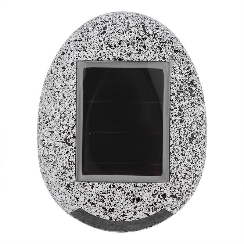 6Pcs Solar Powered LED Spot Lamp Resin Stone Lamp Warm