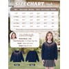 Rolanko Girls' Bolero Cardigans, Long Sleeve Cotton Basic School Clothing,