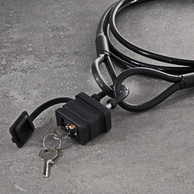 Drahtseile24 Steel Cable Black, Rope Lock, Steel Cable Coated with