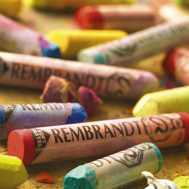 Talens : Rembrandt Soft Pastel : Permanent Green Light TR618.3
