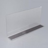 L-Shaped Transparent Divider, 25x12cm, 1 Piece Magnetic Type 5ea