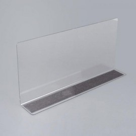 L-Shaped Transparent Divider, 25x12cm, 1 Piece Magnetic Type 5ea