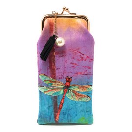 Dragonfly Eyeglass Case 7 Inches Long