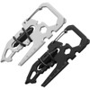 Multifunctional 15-in-1 Stainless Steel Tool Card with Carabiner - Compact