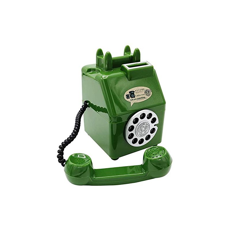 Piggy Bank Public Telephone 500 Yen Coin Dial-Type Showa 80's