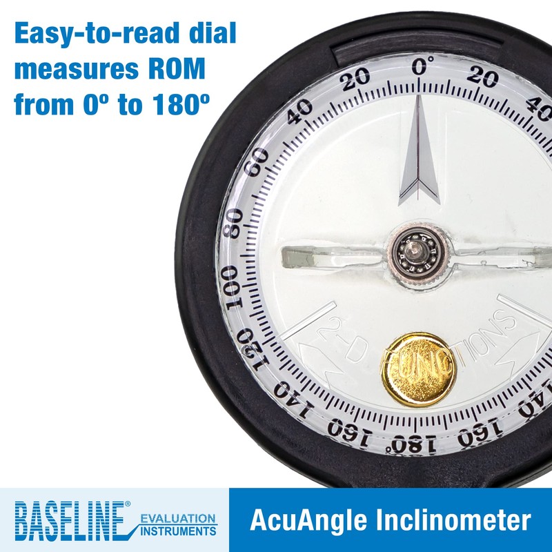 Baseline - W54668 AcuAngle Inclinometer with Adjustable-Feet for Precision Measurement,Testing