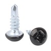 Pan Head Metal RV Screws Black #8 X 1/2" for