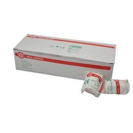 10x Noba Gauze Bandage in Foil, Fixation Bandage 4 cm x 4 m