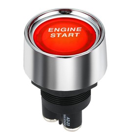 Jtron Car Engine Start push Button Ignition Switch red led 12V 50A Ignition Starter button switch momentary switch
