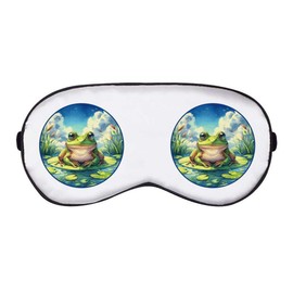 Azeeda 'Frog On Lily Pad' Sleep/Travel Eye Mask (EY00030979)