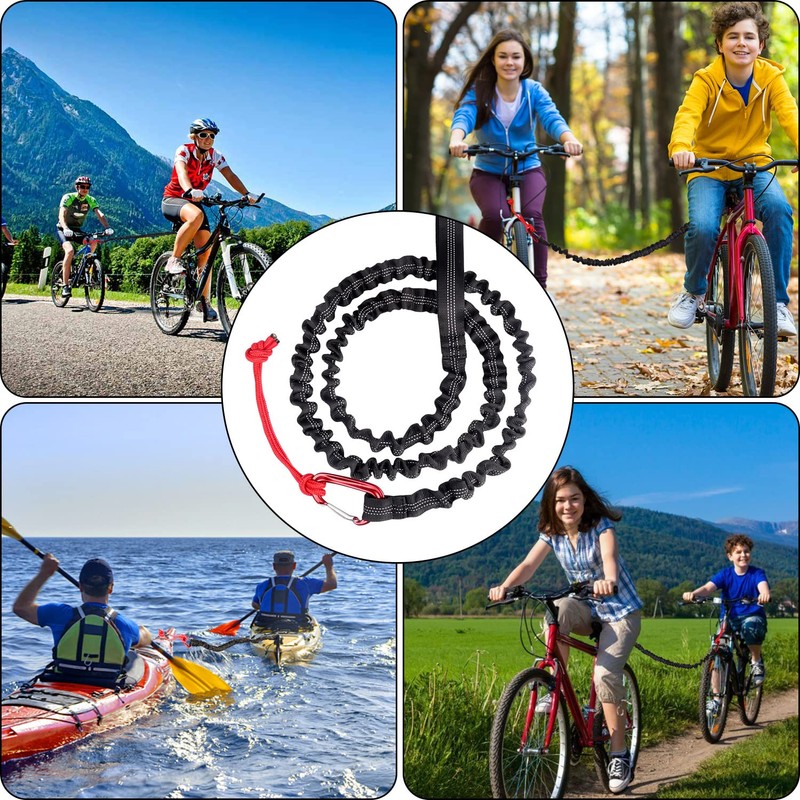 Tow Rope, 3 Metre Bicycle Tow Strap, Elastic, Load Capacity