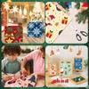 24 Sheets Christmas Themed Scrapbook Paper, 6x6'' Xmas Craft Paper