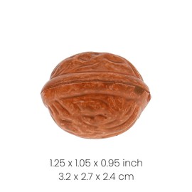 Meiwlong 30 PCS Fake Walnuts Model Artificial Nuts Lifelike Home Vase Filler Decoration Thanksgiving Christmas Tree Fall House Kitchen Ornament Harvest Party Photography Props