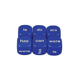 Literacy Dice: Helping Verbs Present 16mm (Pack of 5)