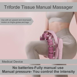 Circular Lymphatic Drainage Massager,Relax Roller 360 °28 Wheels,Cellulite Massage Tool,Leg Roller,Portable Handheld for Calf Arm Workout (Purple)