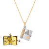 Granddaughter Book Necklace, For Granddaughter - The Most Beautiful Chapter