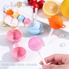 8Pcs Silicone Lollipop Popsicle Molds, BPA Free Reusable Ice Cream