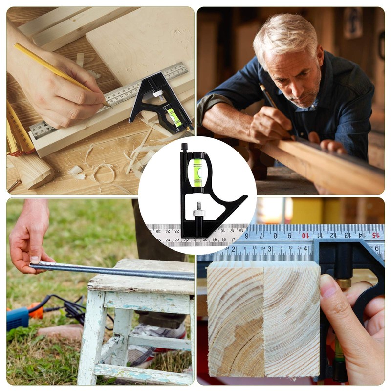 Combination Angle Ruler, Right Angle Ruler, Carpenter Square, Combination Square,