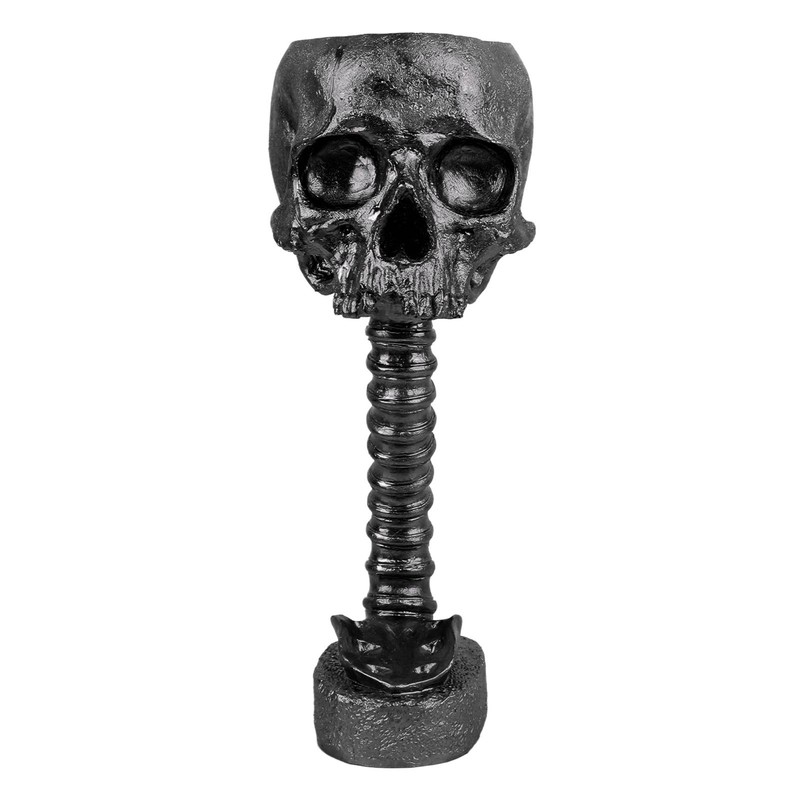 Skull Planter Spine Stand Set Innovative Exquisite Decorative Hand Painted